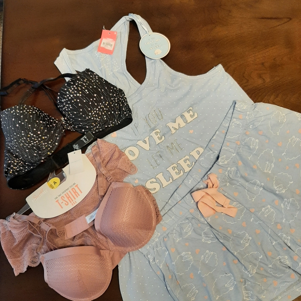 Nwt Bundle of pajamas & Bras